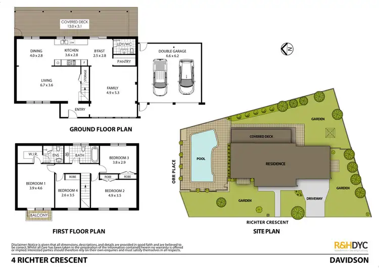 Floorplan of Homely house listing, 4 Richter Crescent, Davidson NSW 2085