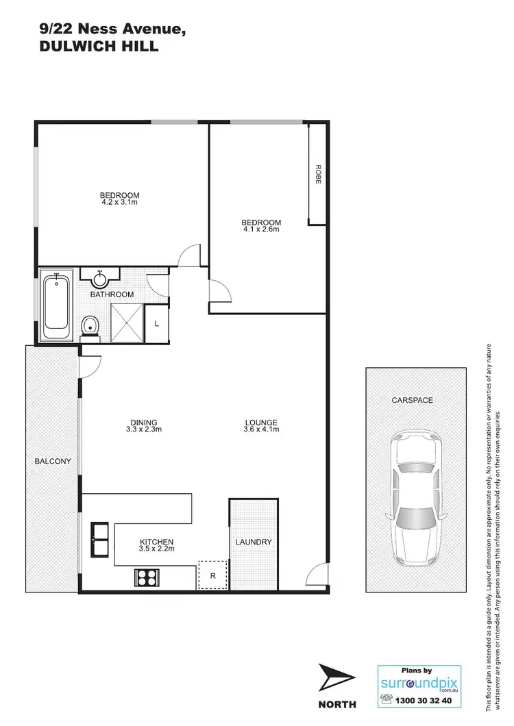 Floorplan of Homely unit listing, 9/22 Ness Avenue, Dulwich Hill NSW 2203