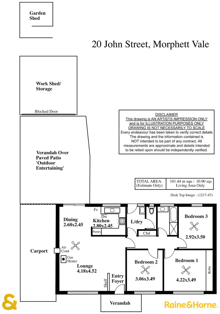 Floorplan of Homely house listing, 20 John Street, Morphett Vale SA 5162