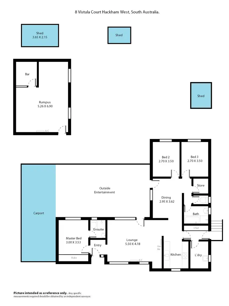 Floorplan of Homely house listing, 8 Vistula Court, Hackham West SA 5163