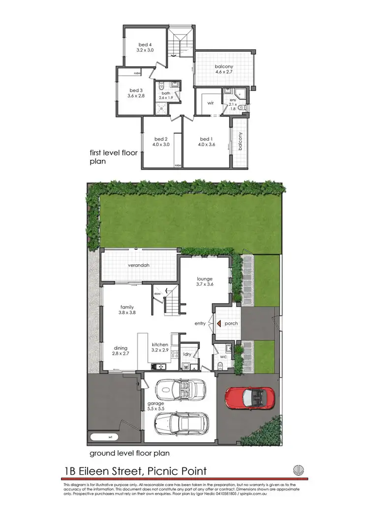Floorplan of Homely house listing, 1b Eileen Street, Picnic Point NSW 2213