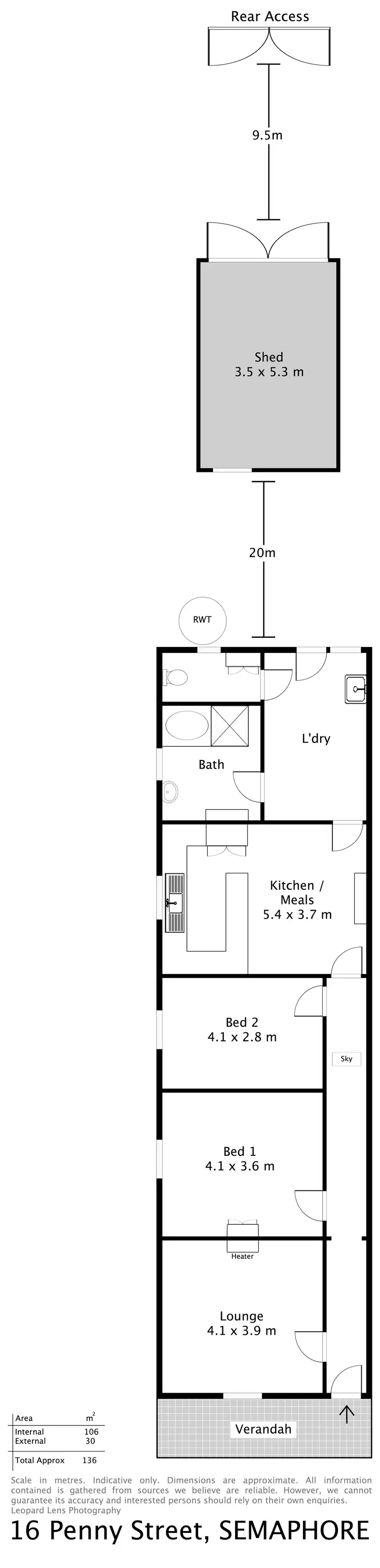 Floorplan of Homely house listing, 16 Penny Street, Semaphore SA 5019