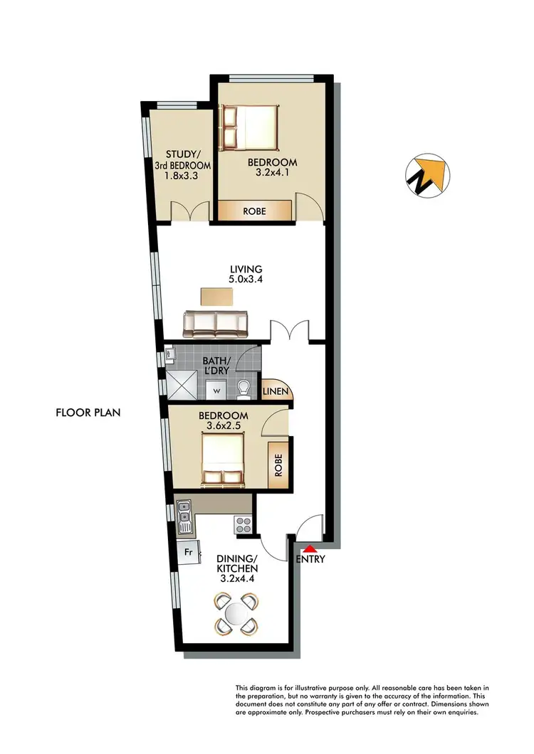 Floorplan of Homely apartment listing, 5/175 Victoria Road, Bellevue Hill NSW 2023