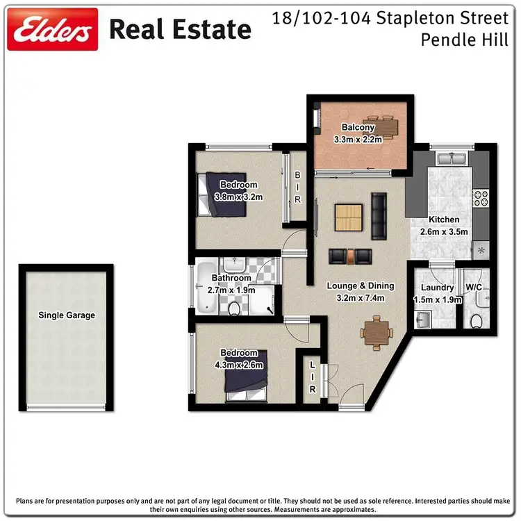 Floorplan of Homely unit listing, 18/102 Stapleton Street, Pendle Hill NSW 2145