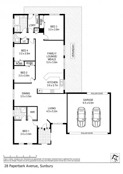 Floorplan of Homely house listing, 28 Paperbark Avenue, Sunbury VIC 3429