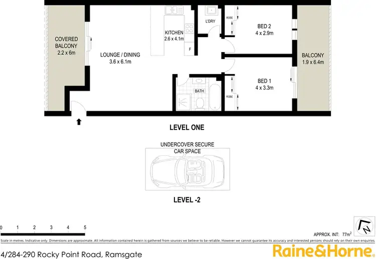 Floorplan of Homely unit listing, 4/284-290 Rocky Point Road, Ramsgate NSW 2217