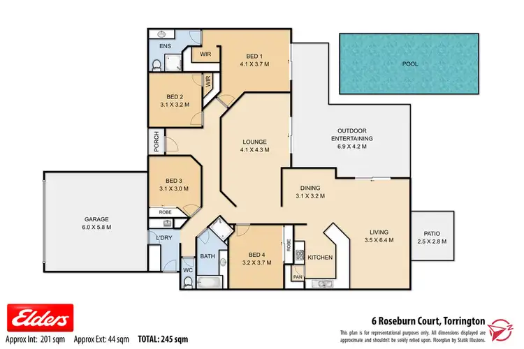 Floorplan of Homely house listing, 6 Roseburn Court, Torrington QLD 4350
