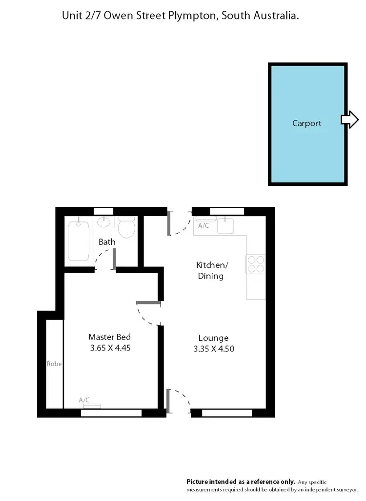 Floorplan of Homely unit listing, 2/7 Owen St, Plympton SA 5038