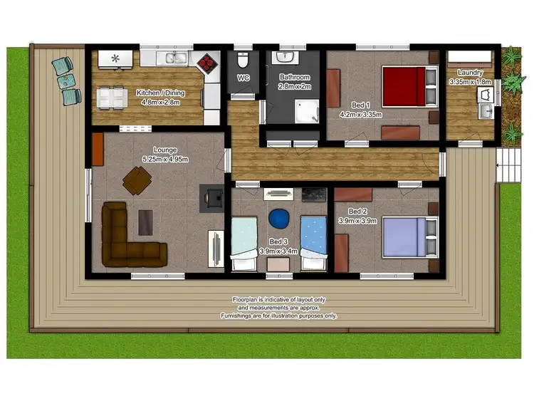 Floorplan of Homely house listing, 1 Water Reserve Road, Tunnack TAS 7120