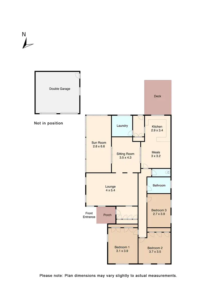 Floorplan of Homely house listing, 307 Kline Street, Ballarat East VIC 3350