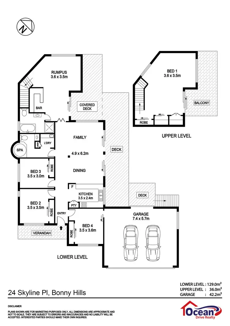 Floorplan of Homely house listing, 24 Skyline Place, Bonny Hills NSW 2445