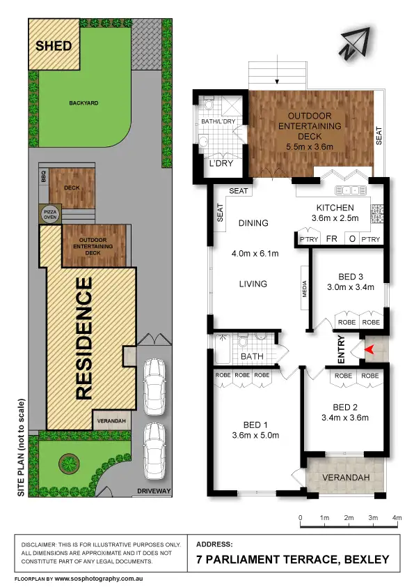 Floorplan of Homely house listing, 7 Parliament Tce, Bexley NSW 2207