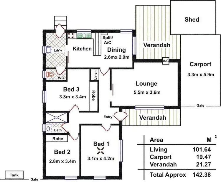 Floorplan of Homely house listing, 9 Bloomfield Crescent, Elizabeth Downs SA 5113