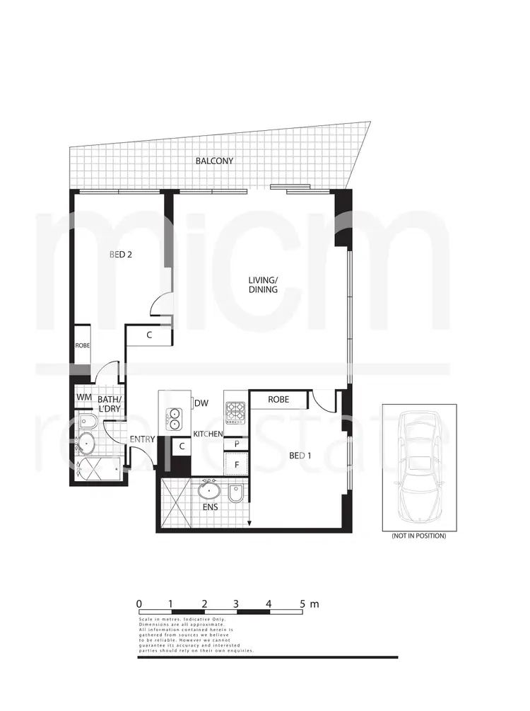 Floorplan of Homely apartment listing, 805/620 Collins Street, Melbourne VIC 3000