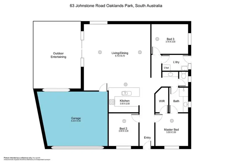 Floorplan of Homely house listing, 63 Johnstone Road, Oaklands Park SA 5046