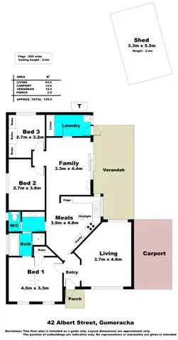 Floorplan of Homely house listing, 42 Albert St, Gumeracha SA 5233