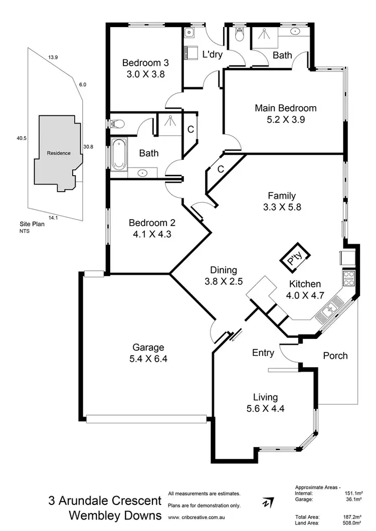 Floorplan of Homely house listing, 3 Arundale Crescent, Wembley Downs WA 6019