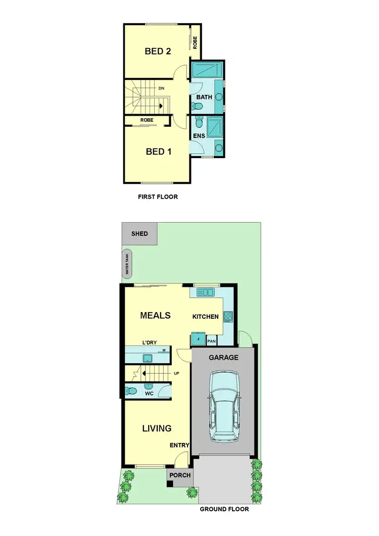 Floorplan of Homely townhouse listing, 1A Loch Crescent, Strathmore VIC 3041