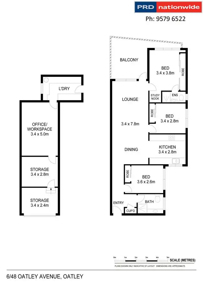 Floorplan of Homely unit listing, 6/48 Oatley Avenue, Oatley NSW 2223