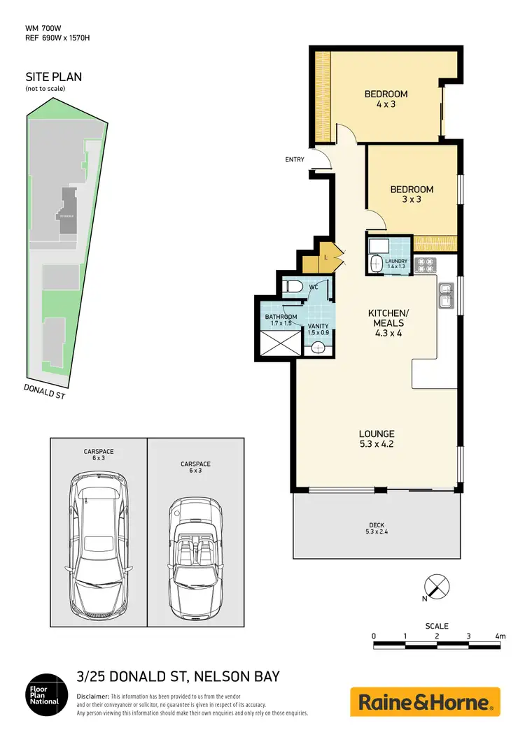 Floorplan of Homely unit listing, 3/25 Donald Street, Nelson Bay NSW 2315