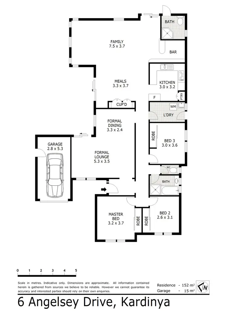Floorplan of Homely house listing, 6 Anglesey Drive, Kardinya WA 6163