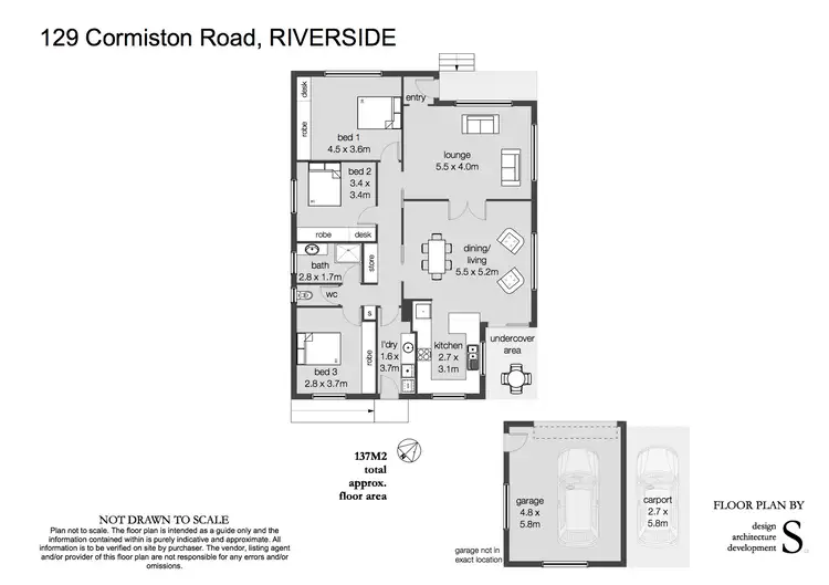 Floorplan of Homely house listing, 129 Cormiston Road, Riverside TAS 7250
