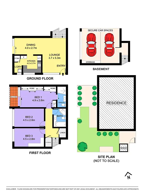 Floorplan of Homely townhouse listing, Address available on request
