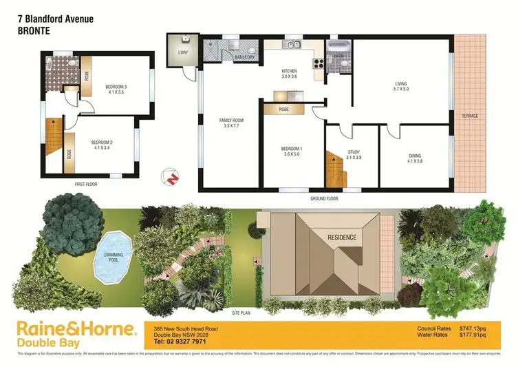 Floorplan of Homely house listing, 7 Blandford Avenue, Bronte NSW 2024