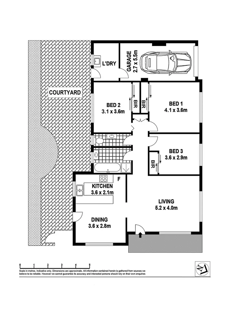 Floorplan of Homely villa listing, 1/35 Bassett St, Hurstville NSW 2220