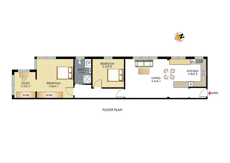 Floorplan of Homely apartment listing, 8/228 Campbell Parade, Bondi Beach NSW 2026