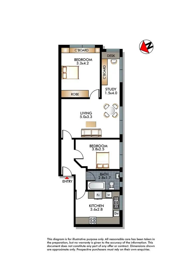 Floorplan of Homely apartment listing, 6/46 Birriga Road, Bellevue Hill NSW 2023