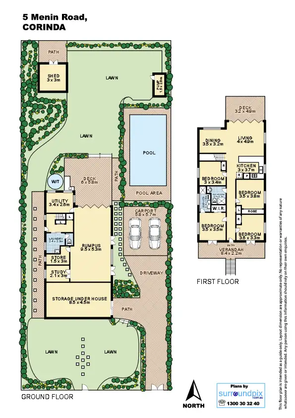 Floorplan of Homely house listing, 5 Menin Road, Corinda QLD 4075