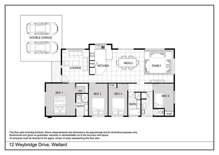 Floorplan of Homely house listing, 12 Weybridge Dr, Wellard WA 6170