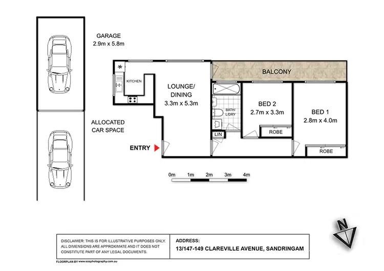 Floorplan of Homely apartment listing, 13/147 Clareville Avenue, Sandringham NSW 2219