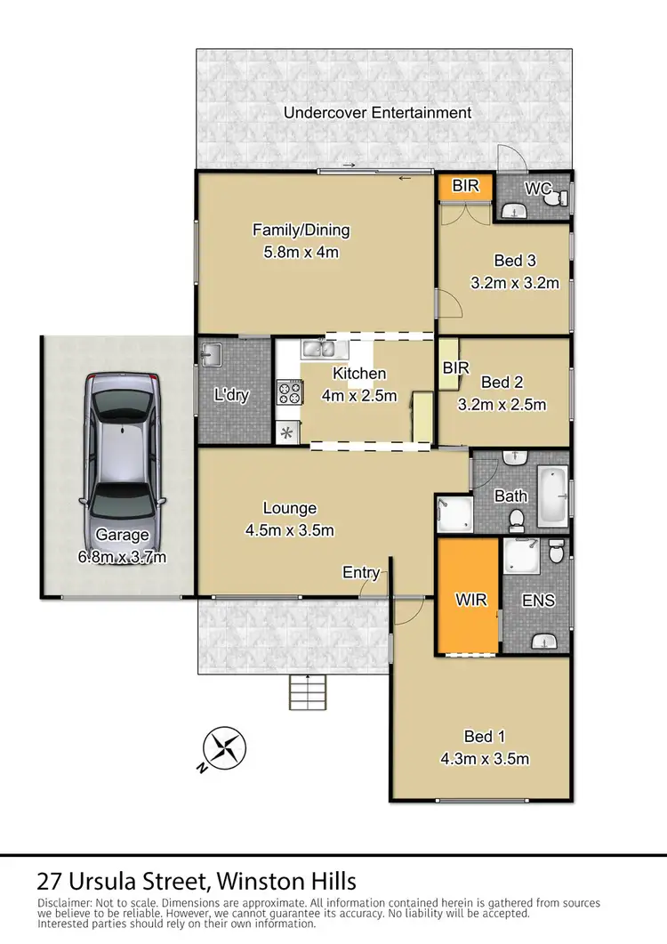 Floorplan of Homely house listing, 27 Ursula Street, Winston Hills NSW 2153