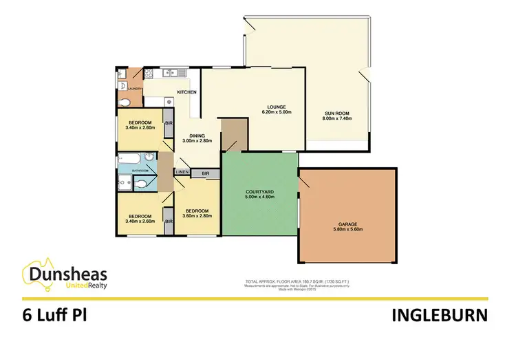 Floorplan of Homely house listing, 6 Luff Place, Ingleburn NSW 2565