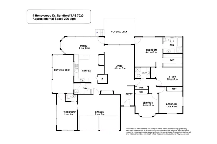 Floorplan of Homely house listing, 4 Honeywood Drive, Sandford TAS 7020