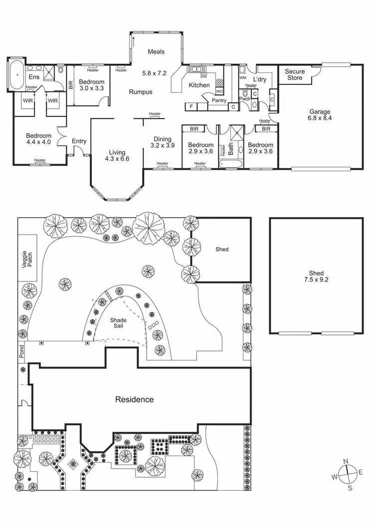 Floorplan of Homely house listing, 4 Secrets Way, Mount Martha VIC 3934