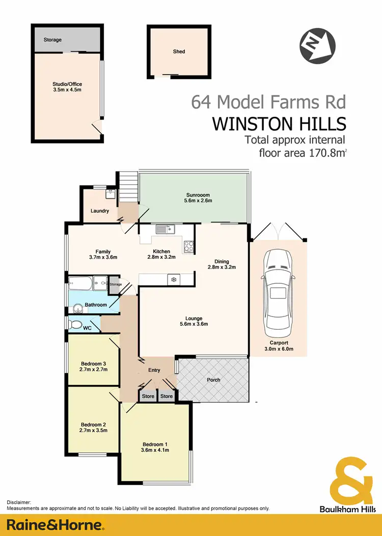 Floorplan of Homely house listing, 64 Model Farms Road, Winston Hills NSW 2153
