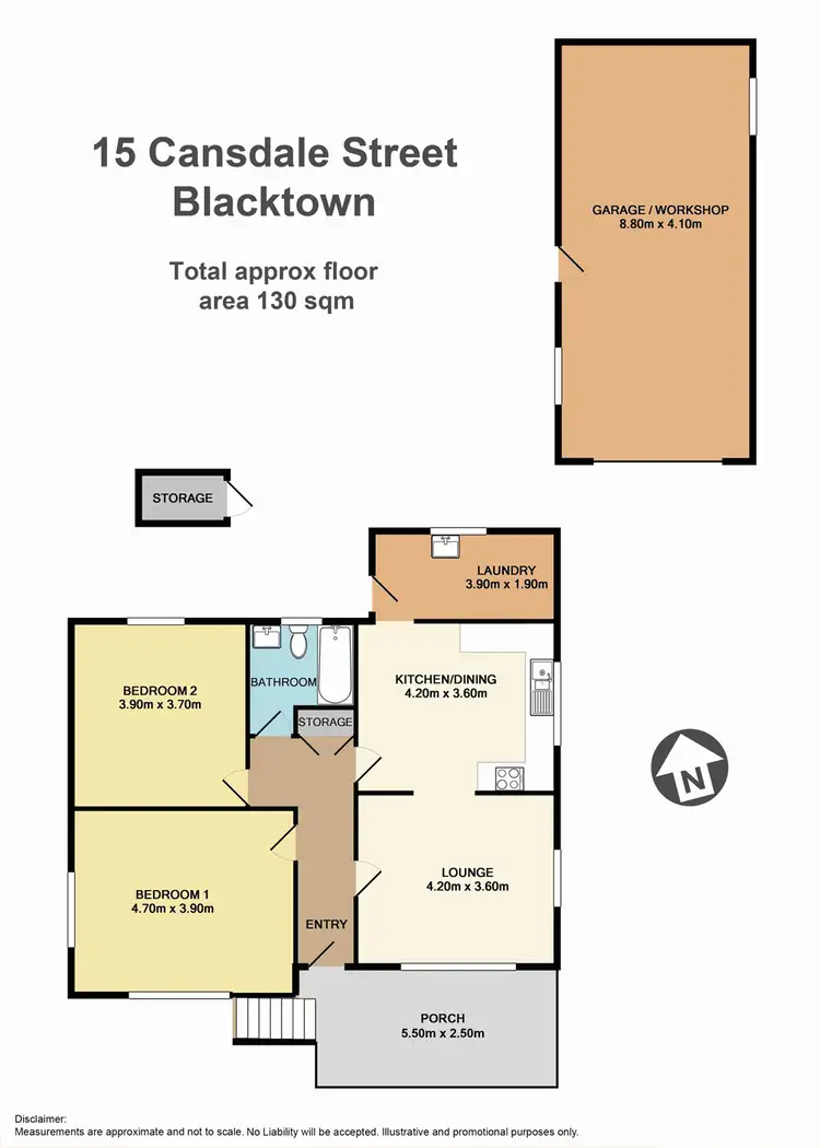 Floorplan of Homely house listing, 15 Cansdale St, Blacktown NSW 2148