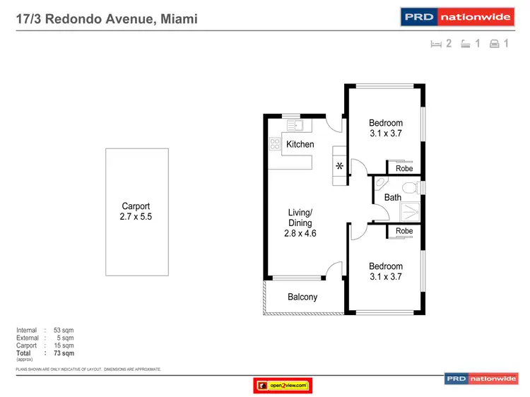 Floorplan of Homely unit listing, 17/3 Redondo Avenue, Miami QLD 4220