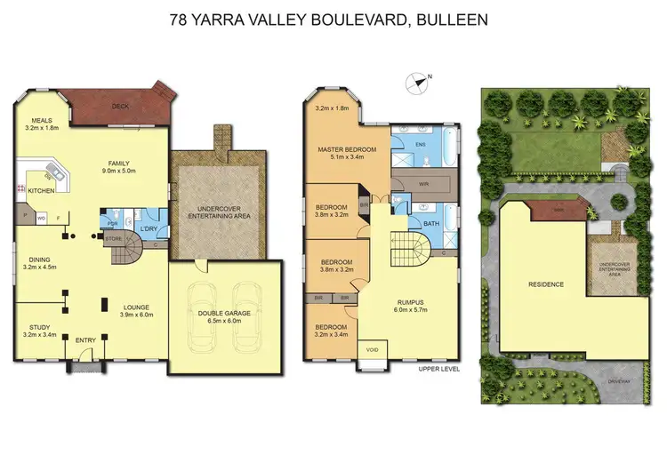 Floorplan of Homely house listing, 78 Yarra Valley Bvd, Bulleen VIC 3105