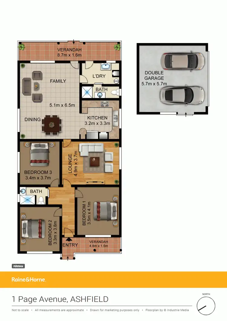 Floorplan of Homely house listing, 1 Page Avenue, Ashfield NSW 2131
