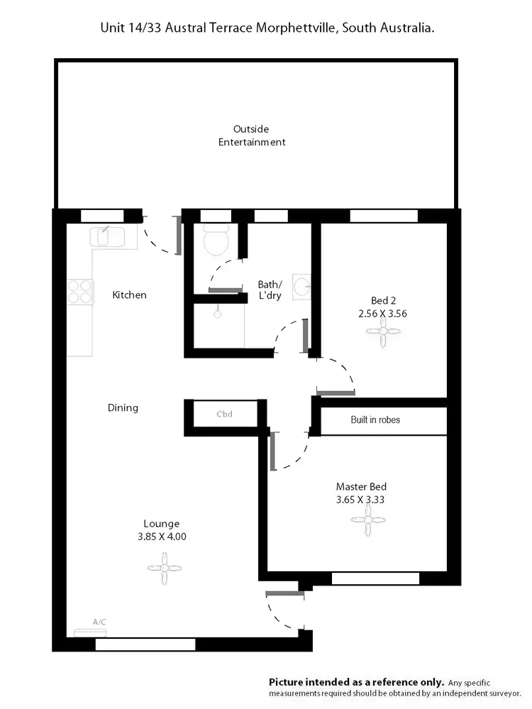 Floorplan of Homely unit listing, 14-33 Austral Terrace, Morphettville SA 5043