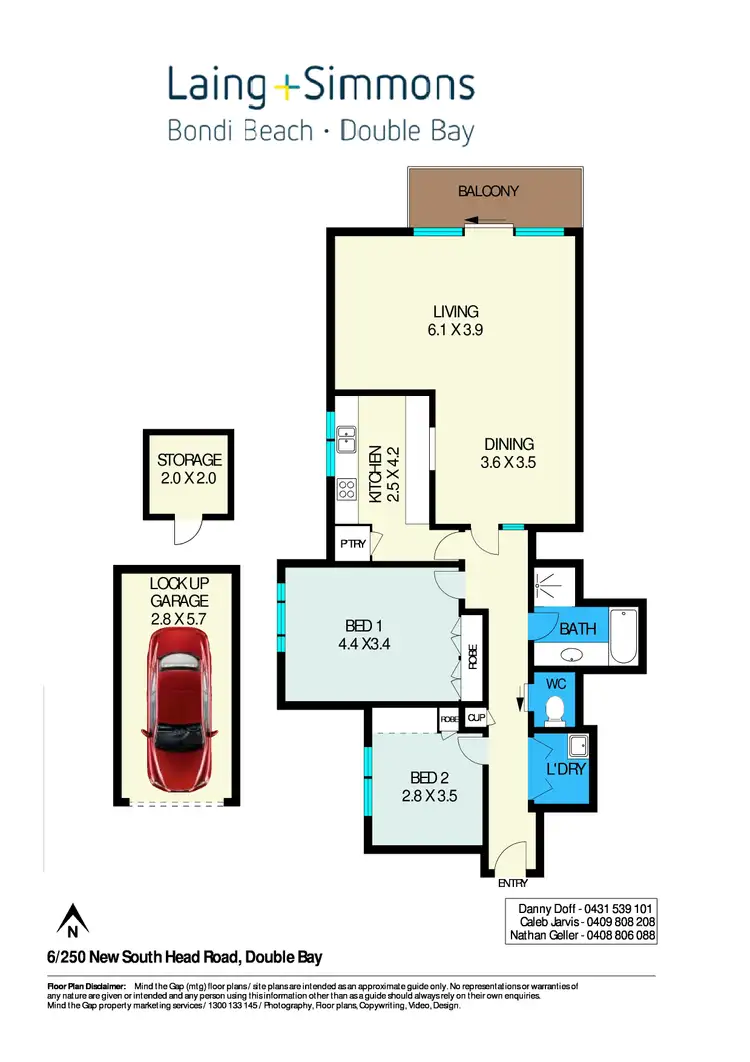 Floorplan of Homely apartment listing, 6/250 New South Head Road, Double Bay NSW 2028