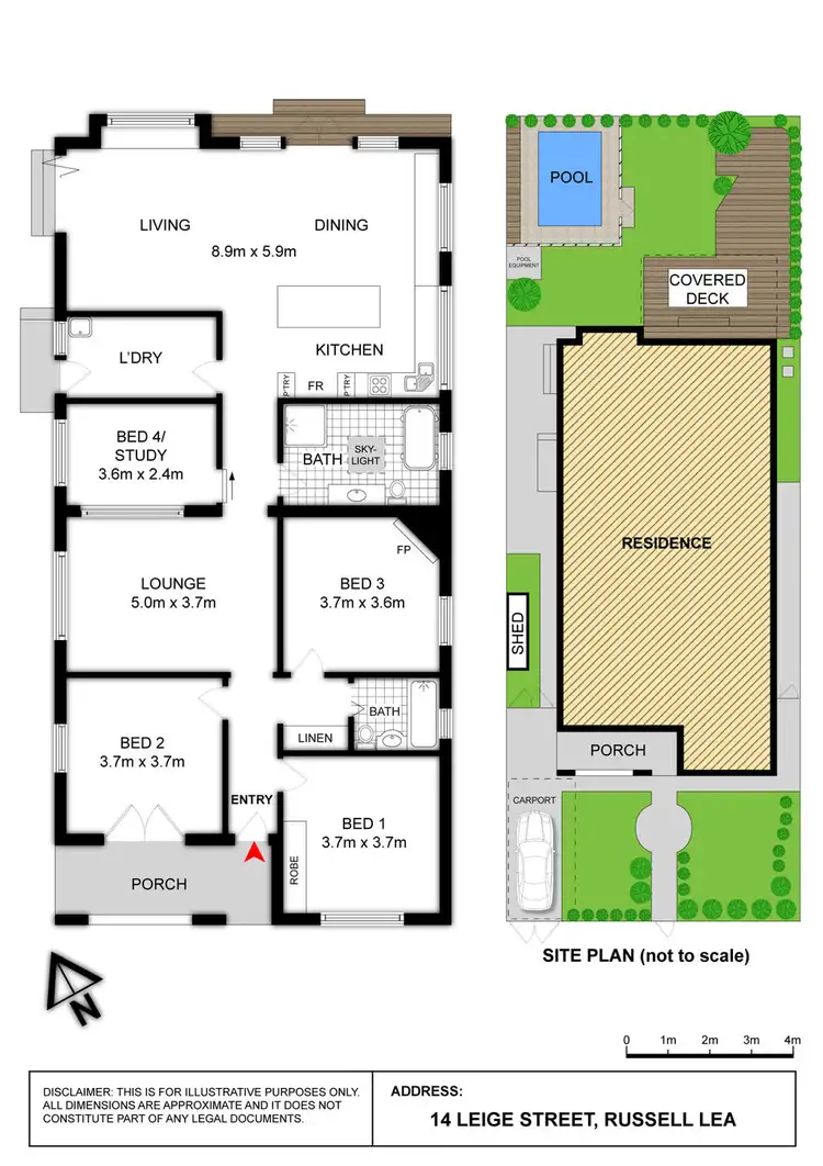 Floorplan of Homely house listing, 14 LIEGE STREET, Russell Lea NSW 2046