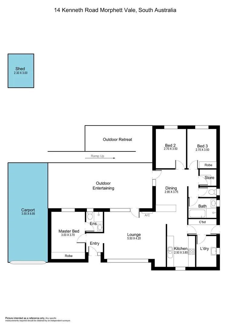 Floorplan of Homely house listing, 14 Kenneth Road, Morphett Vale SA 5162