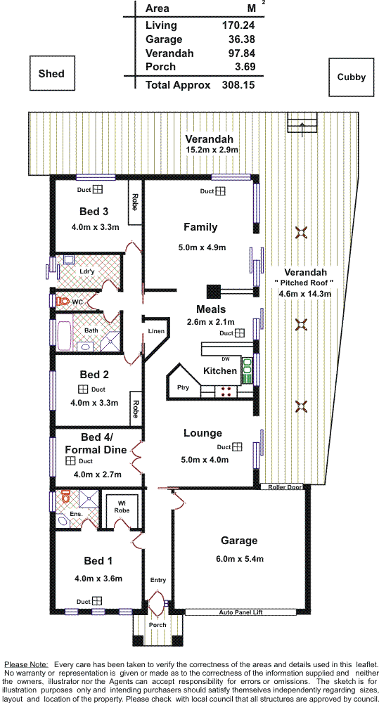 Floorplan of Homely house listing, 43a APPLECROSS DRIVE, Blakeview SA 5114