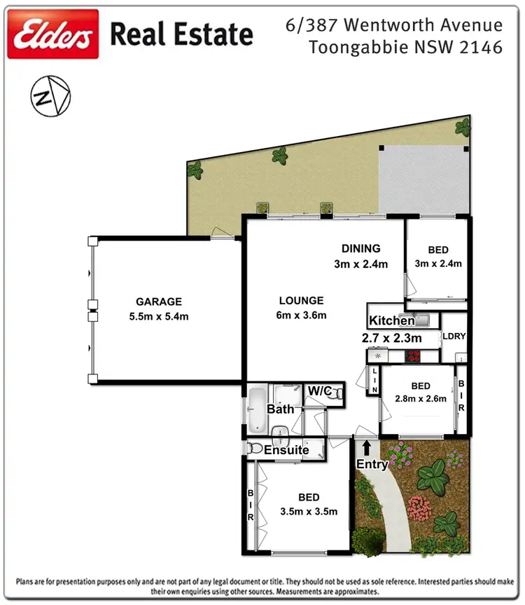 Floorplan of Homely villa listing, 6/387 Wentworth Avenue, Toongabbie NSW 2146