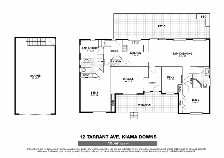 Floorplan of Homely house listing, 12 Tarrant Avenue, Kiama Downs NSW 2533